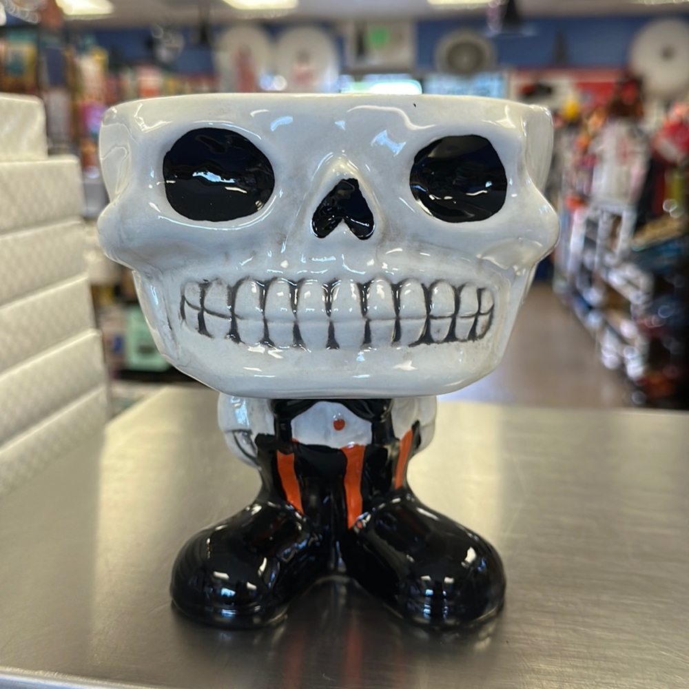 Skeleton candy jar